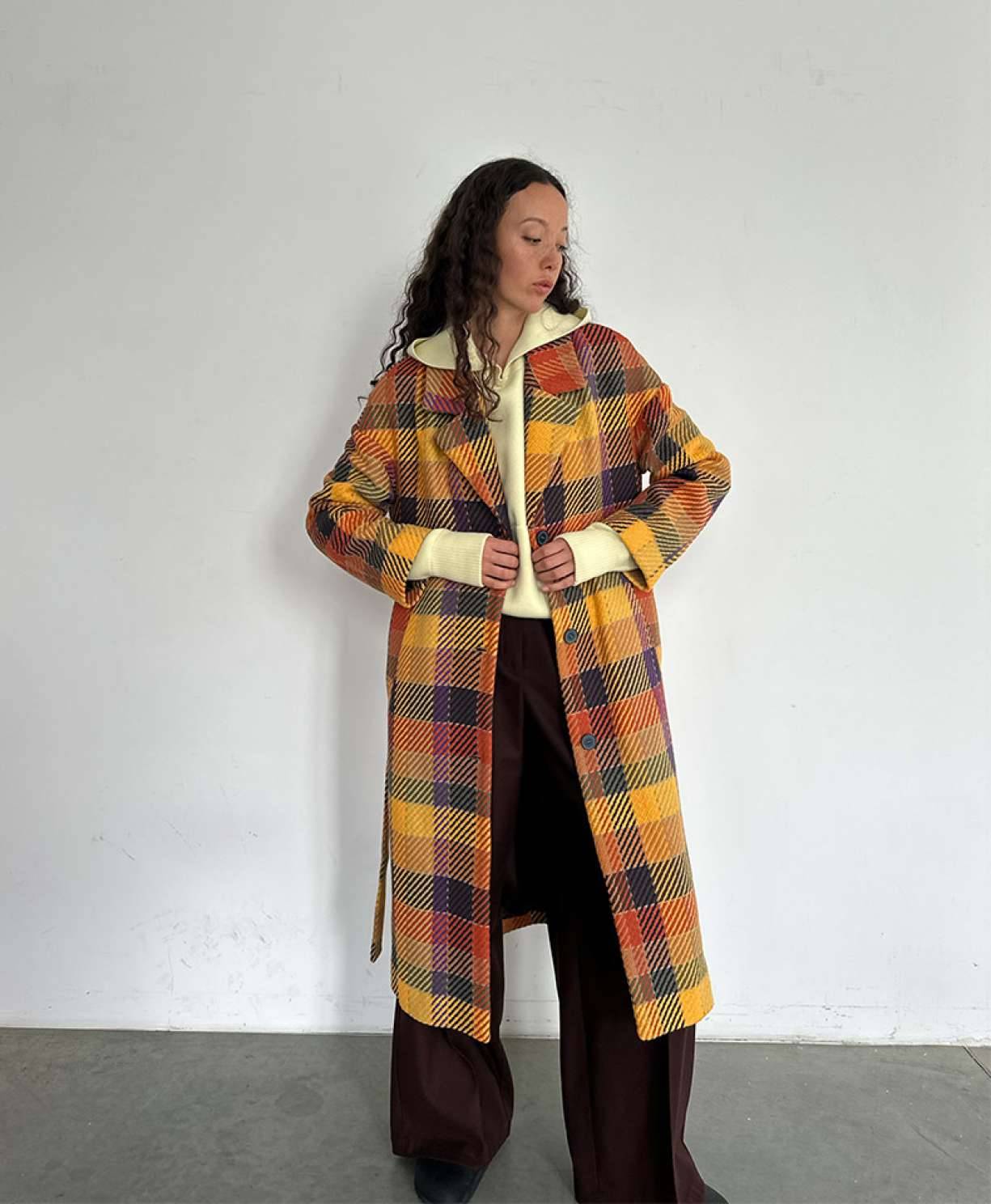 Пальто "Восход" (клетка)