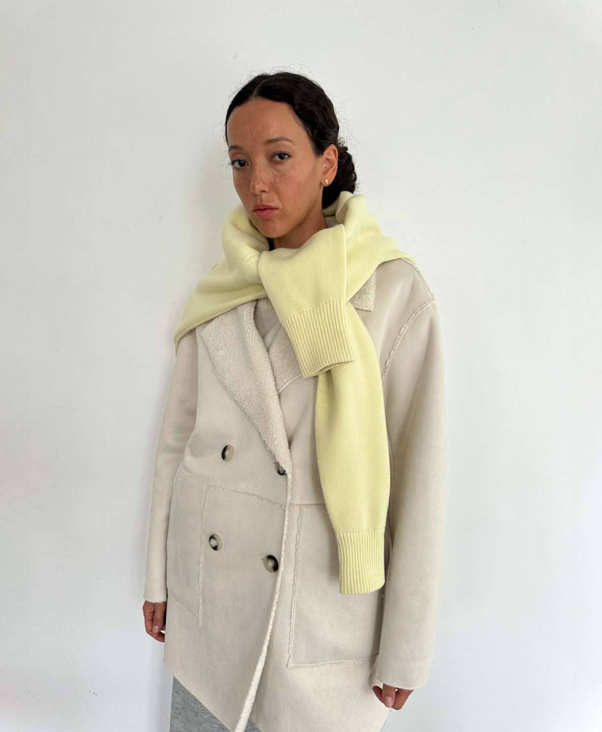 Пальто "Белый стих" (молочный)