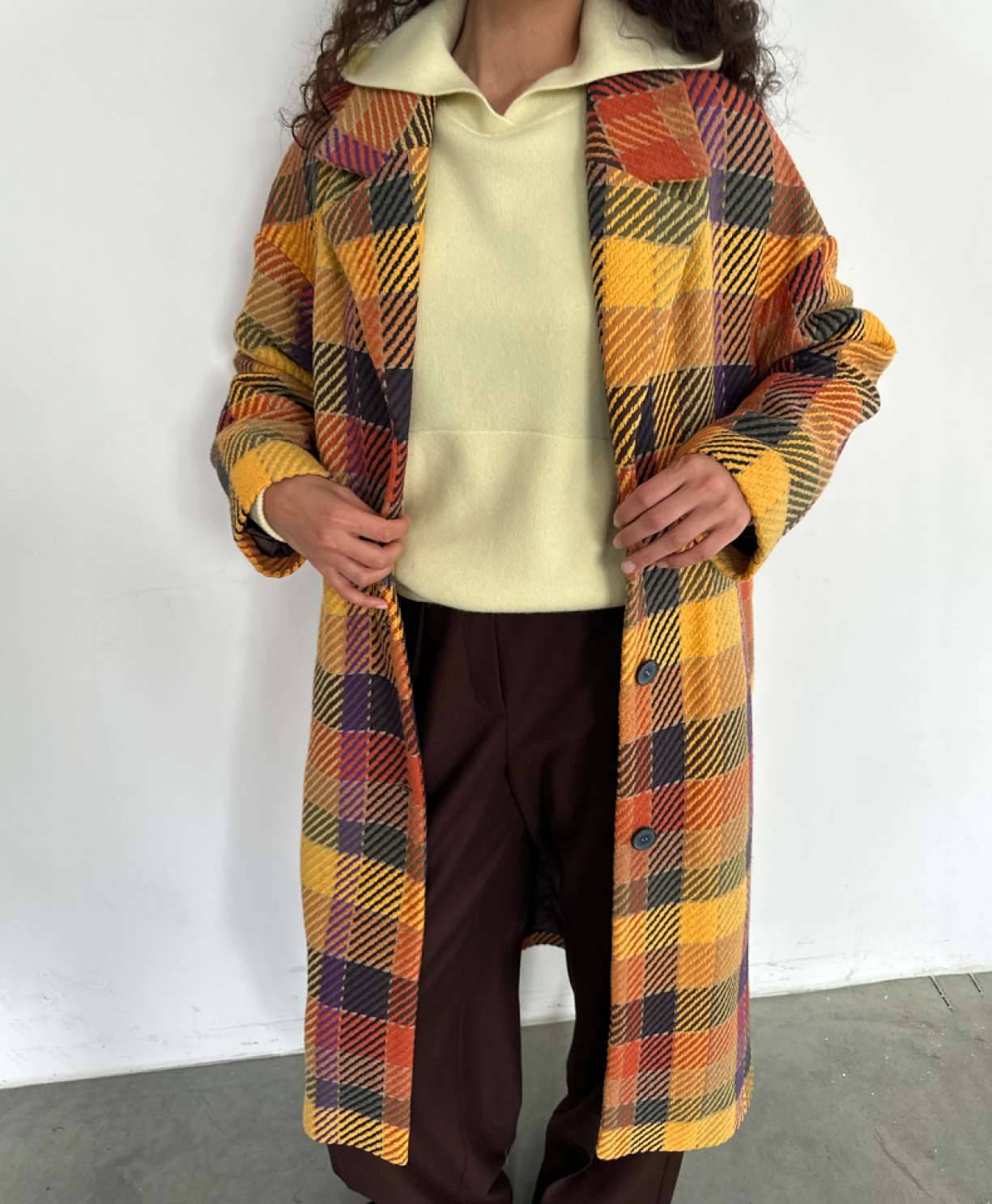 Пальто "Восход" (клетка)